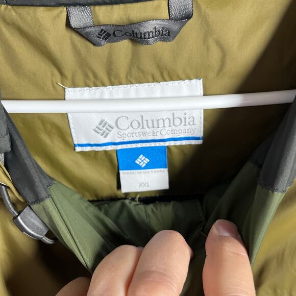 Columbia Jacket Mens XXL Green Packable Waterproof Breathable Seam Sealed - Picture 8 of 14